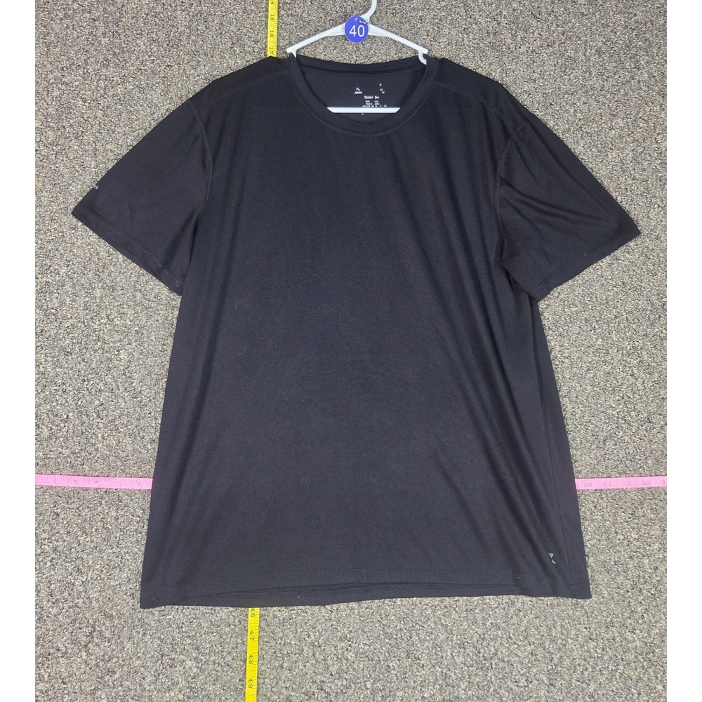 All in Motion Short Sleeve Active Top Womens XL Black Crew Neck Athletic Tee